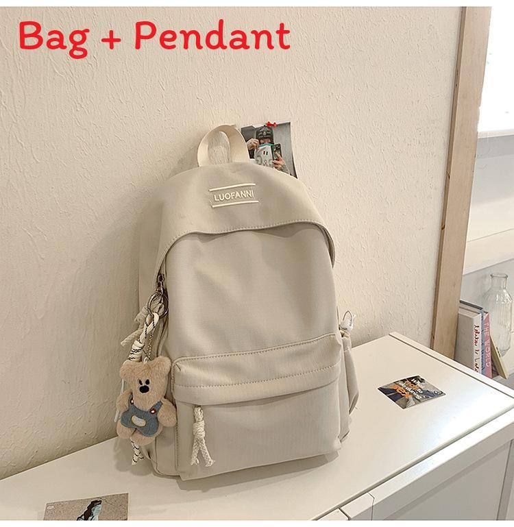 Minimalist Nylon Student Backpack With Design For School And Travel