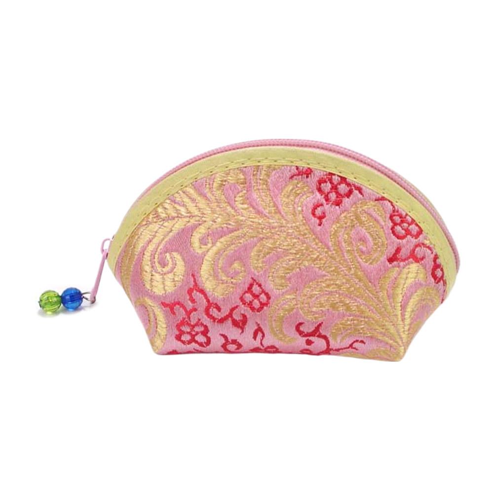 

Изысканный шелковый кошелек в китайском стиле на молнии для монет, сумка для хранения, сумка для хранения украшений для женщин, мешочек для конфет