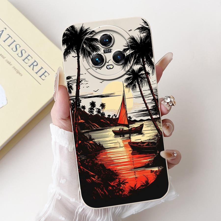 For Honor Magic5 Pro Case Magic 5Pro Luxury Painted Proective Cover Soft Silicone Phone Case For Honor Magic 5 Pro Fundas