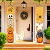 Halloween Porch Sign Skull Ghost 1 Pair 180x30cm Indoor Outdoor Decor