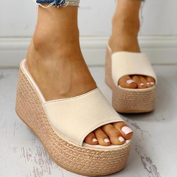 New Summer Women's Sandals Peep-Toe Shoes Woman High-Heeled Platfroms Casual Wedges For Women High Sandals