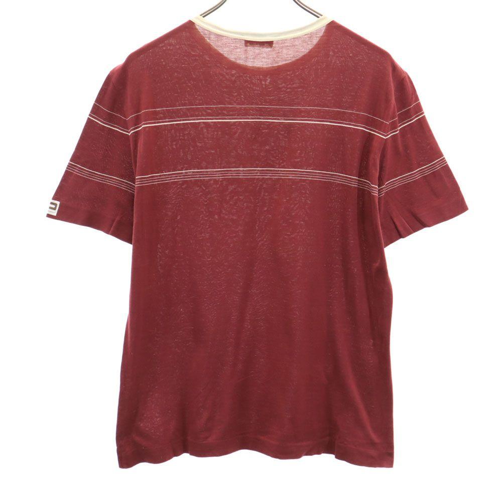 Cagi 80s 90s Made in Italy Old Short sleeve T-shirt 4 Bordeaux Men's Used