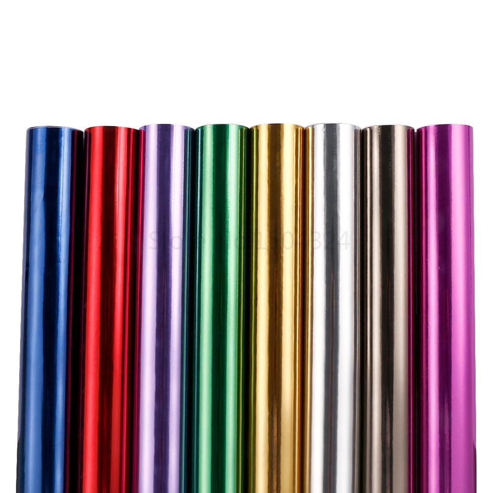 Car Sticker Chrome Mirror Vinyl Film Foil DIY Wrapping Sheet Decal Automobiles Motorcycle Truck Car Styling Accessories 100*30CM