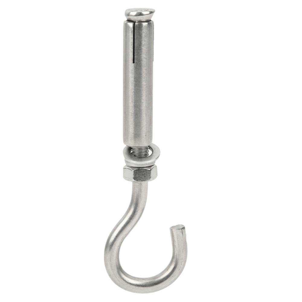 6pcs Opening Hole Design Concrete Wall Hooks Sturdy Ceiling Hook Bolts  For Medical Equipment