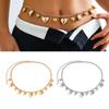 Big Small Heart Pendant Waist Chain Body Chains Waist Belt Chain Summer Beach Waist Body Chain Jewelry for Women Girl