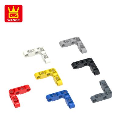 Non-Toxic 58Pcs/Lot 9686W 1X4 Right Angle Steering With 7Holes Block Moc Color Accessories Compatible With Brick Diy Children'S Toy