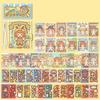 Pre-Cut Stickers Mini Dress-Up Sticker Book Cartoon Style Outfit Sticker Book  Scrapbook Decorating
