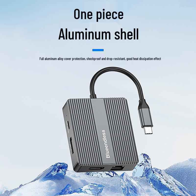Dual HDMI Triple Monitor Dock with 4K60Hz, Gigabit Ethernet, and USB 3.2 Splitter for Laptop Expansion