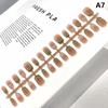 30Pcs Short Square False Nails Cat Paw Petal Design Wearable Fake Nails Simple Artificial Press On Nails Tips Art Decoration