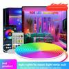 Tira de luces LED RGB flexible con control por Bluetooth y sincronización musical para decoración