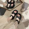 Fashion Aphixta Summer Cool Transparent Platform Shoes Women Sandals Height Increaming Buckle Thick Soled Beach Slides Plus Size 43