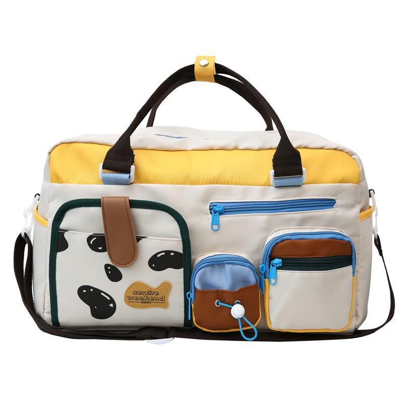 OLOMM Fashion Travel Gym Duffle Bag with Shoe Compartment One Size