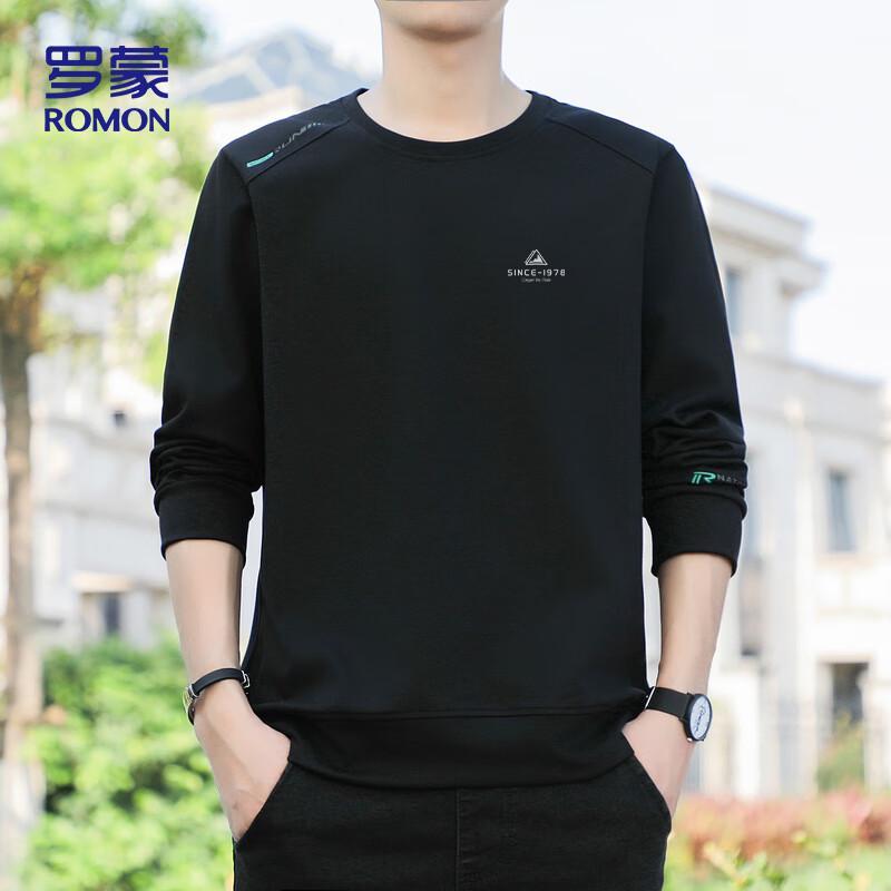 ROMON Men's Long Sleeve Pullover Sweatshirt