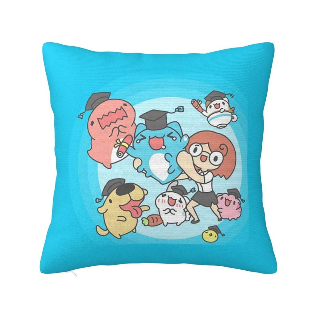 Comic Cat Bugcat Capoo Bug Cat Square Pillowcase Cushion Cover Pillow Case Throw Pillow Cover for Home Sofa Living Room