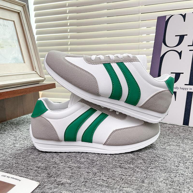 

Женские спортивные дышащие универсальные туфли на плоской подошве Весна Осень Новый стиль Мягкая подошва Повседневная обувь размеры 36-43 43 зелёный