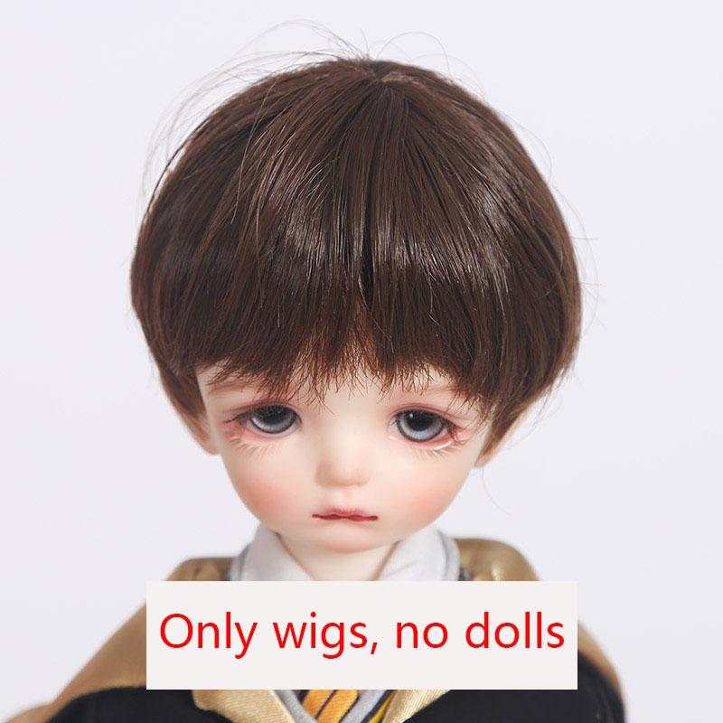 

new 1/6 Bjd SD DD doll wig high temperature Pink golden pink fashionable long wavy curly hair short hair BJD hair doll wig 1-6(head 16-17cm)