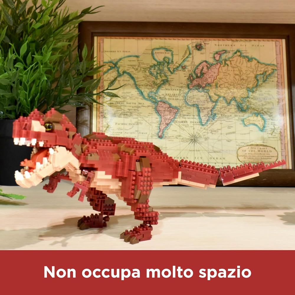 Kawada Nano Block Dinosaur DX Tyrannosaurus Rex Building Set NBM-031