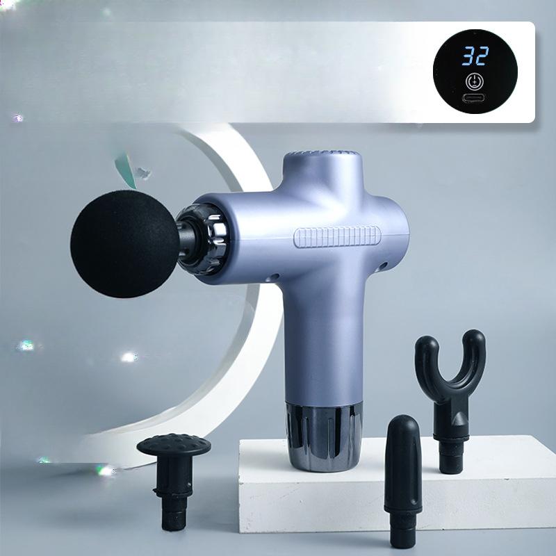 Gun Fascia Relaxation Mini Muscle Massager Yoga Fitness Muscle Membrane Instrument Lcd Wireless Electric Fascia Gun