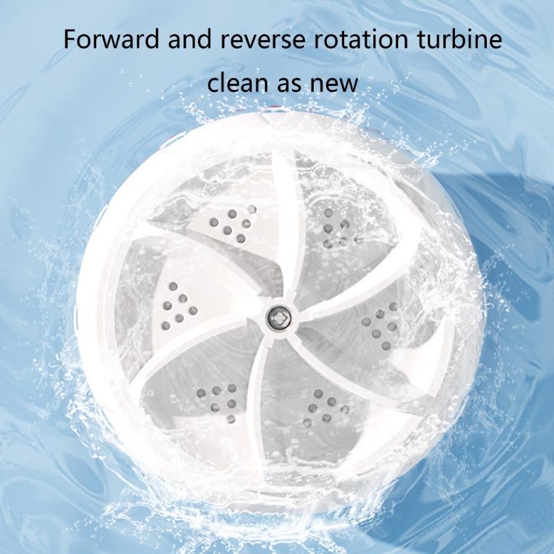 Portable Turbo Washers Mini Washing Machine Ultrasonic Turbine Washing Machine with USB Powered Travel Washers Cleaner