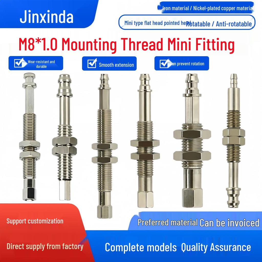 ZPT Vacuum Suction Cup Mini Fitting: Industrial Pneumatic Flat/Pointed Head Anti-Rotation Robotic Arm Holder.