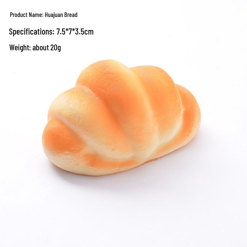 PU Slow Rebound Bread Squeeze Toy - Soft Fragrant Fake Cake for Decompression and Photography Props