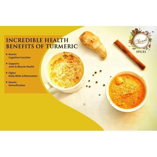 Chounk Natural and Pure Turmeric Powder/Haldi Powder - No Artificial Flavour Added | Selam Haldi Powder | Hand Selected (500g)