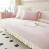 Winter Household Plush Sofa Mat European All-season Universal Cover Cloth Towel Minimalist Modern Plush Leather Anti Slip Seat Cushion