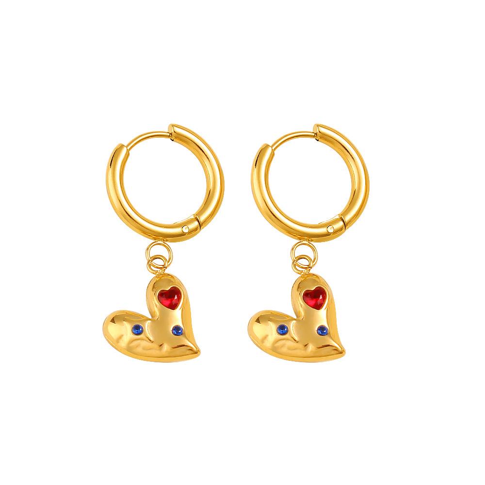 European & American Love Heart Ear Cuff: Simple, Elegant, and Versatile Fashion Earrings