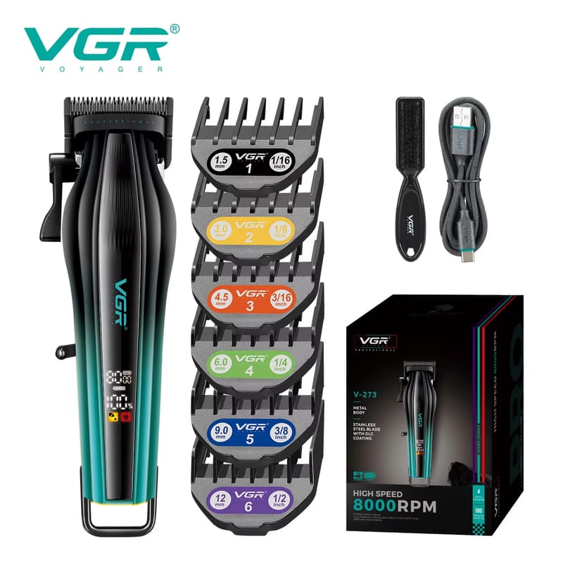 

Электрическая Прочная Новая Машинка для стрижки волос Салон Жирные волосы Мужская Цифровой дисплей Градиент Перезаряжаемая Высокомощная Электрическая машинка для стрижки волос Безопасная для кожи зелёный