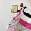 Camiseta sin mangas acanalada de encaje, Tops cortos con cuello Halter para mujer, camisola con botones, camisola con espalda al aire, chaleco recortado sin mangas de tubo de punto a la moda para mujer