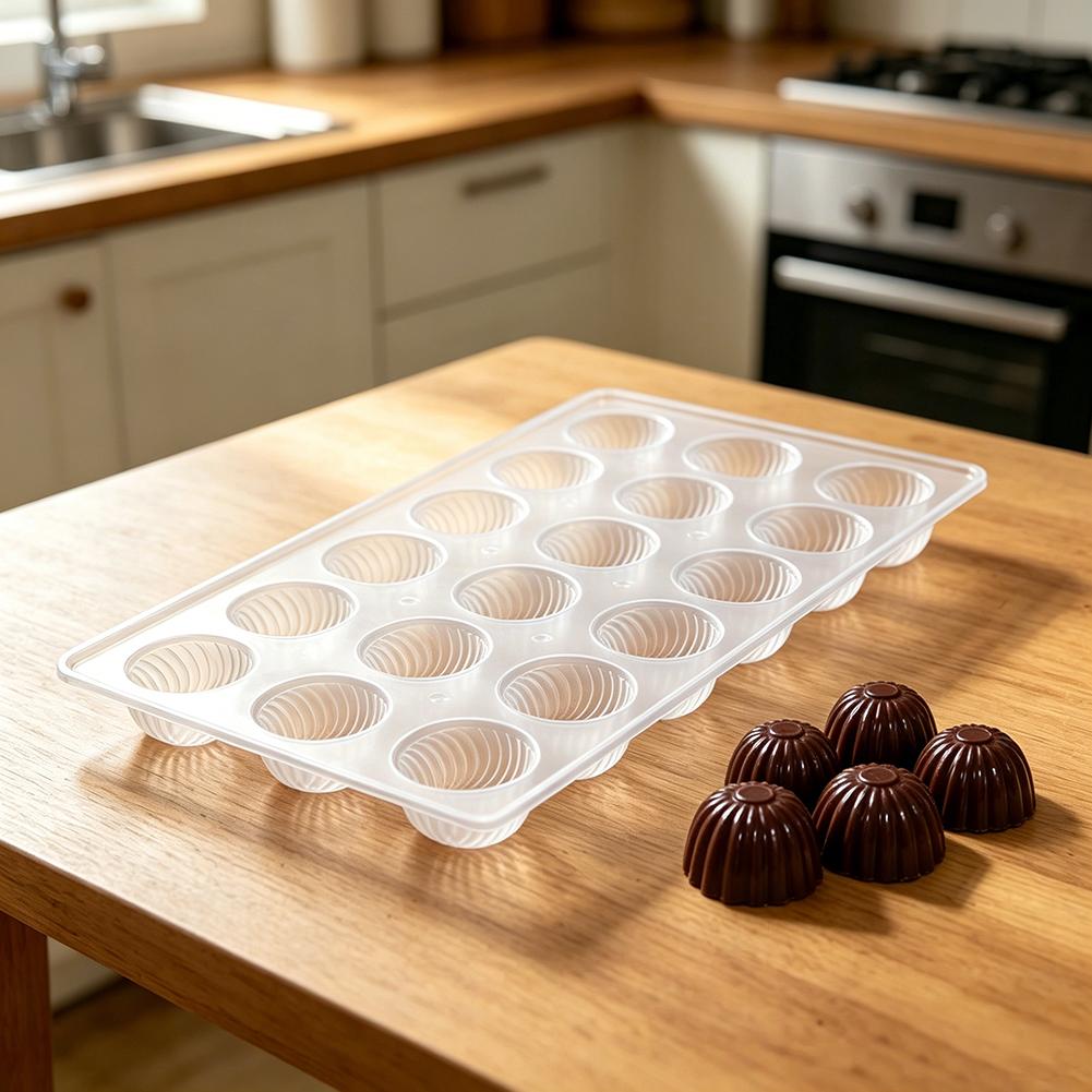 Chocolate Baking Mold 24 Grid Filled Chocolates Making Mold Safe Transparent Baking Pastry Candies Tools For Food Preparations