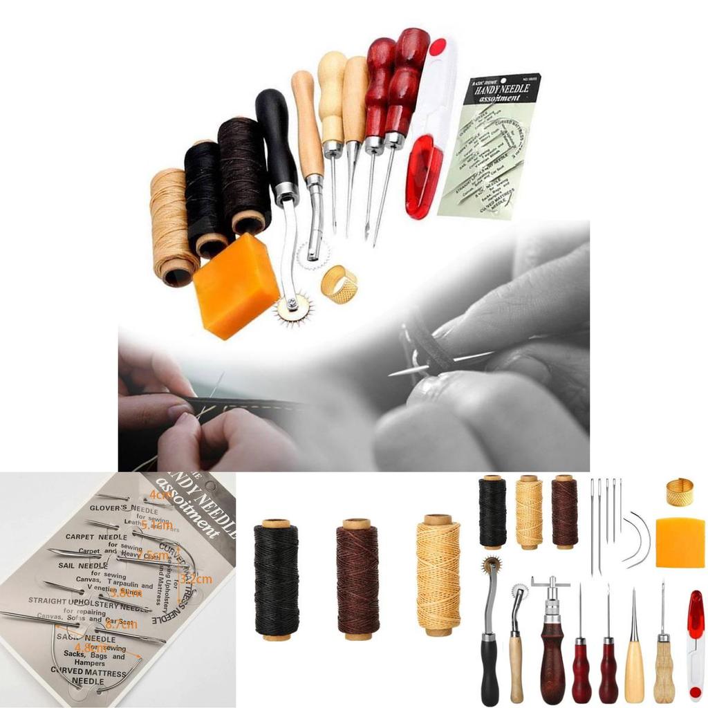 Lederhandwerksset mit Handnähwerkzeugen zur Taschenherstellung für den Heimgebrauch