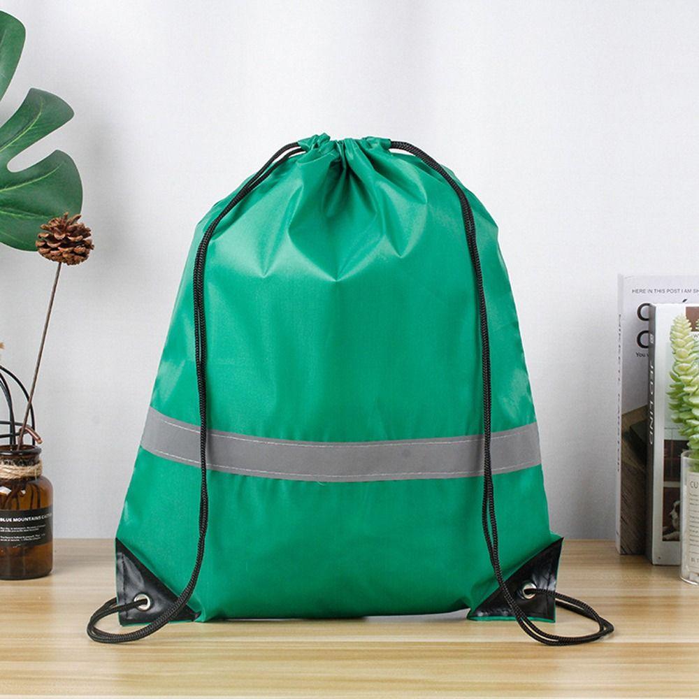Waterproof Drawstring Gym Backpack 210D Polyester Fitness Handbag Outdoor