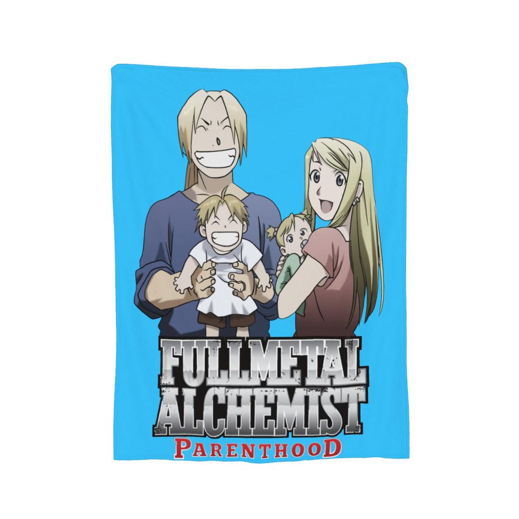 Fullmetal Alchemist Blanket Cover Flannel Anime Manga Warm Throw Blankets for Bedding Couch Bed Rug
