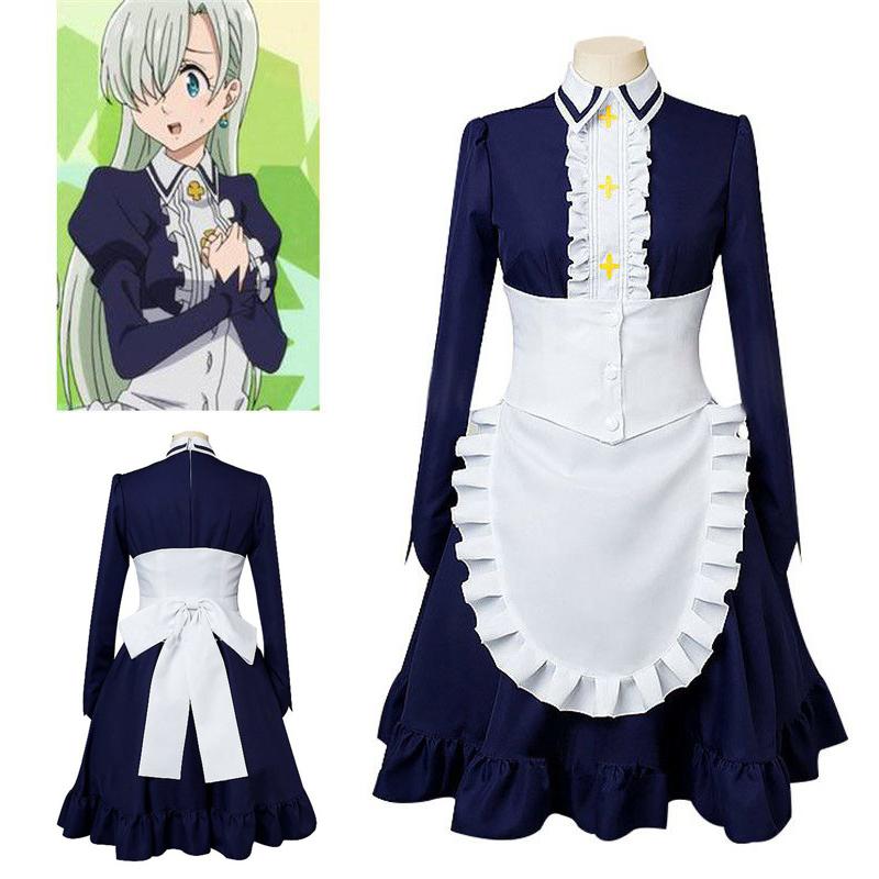 The Seven Deadly Sins Elizabeth Liones Nanatsu No Taizai Dress Costume Cosplay