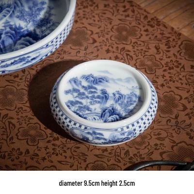 Vintage Blue and White Porcelain Tea Set