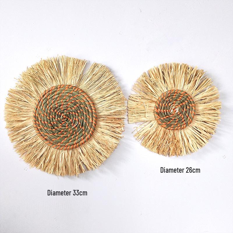 Moroccan Style Straw Woven Wall and Headboard Hanging Decoration