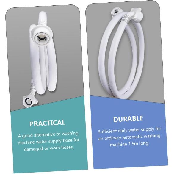 Gatuida Automatic Washer Water Supply Long Washer Drain Hose 6-point Interface Water Inlet Hose