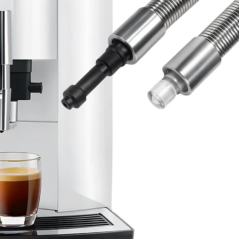 Automatic Coffee Machine Milk Foam Tube Stainless Steel Milk Hose With HP1 Adapter for WE8, ENA 8, 90, E6, D6, E6