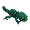 3D Printed Chameleon Figurine Movable Joints Mini Lizard Figure Articulated Animal