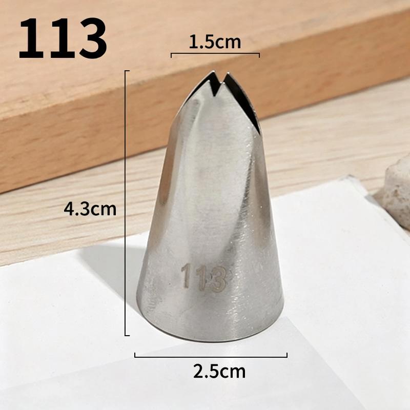 Food Grade Stainless Steel Piping Tip Large Pastry Nozzles Icing Piping Tips Cream Rose Cake Decorating Cupcak KitchenBakingTool