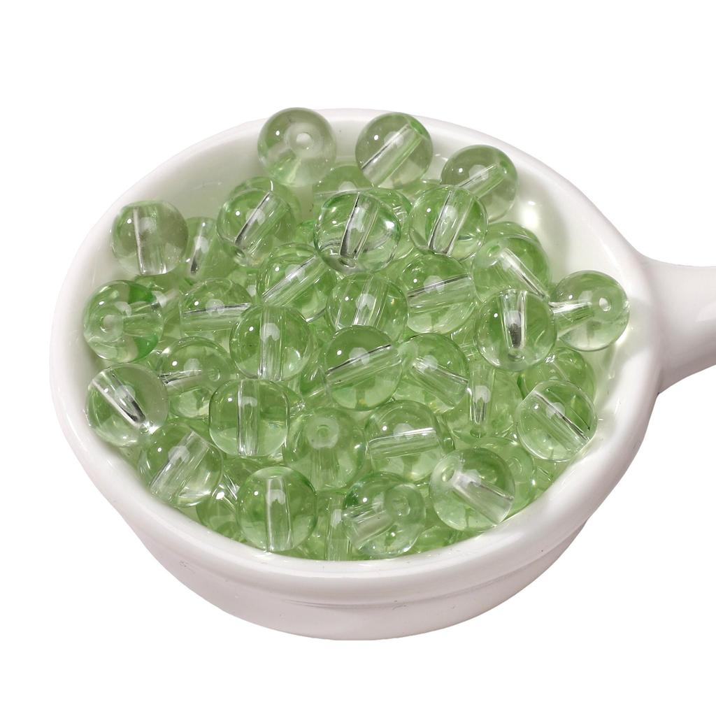 20-50Pcs High Transparency Glass Beads Loose Spacer Beads for Jewelry Making DIY Bracelet Necklace