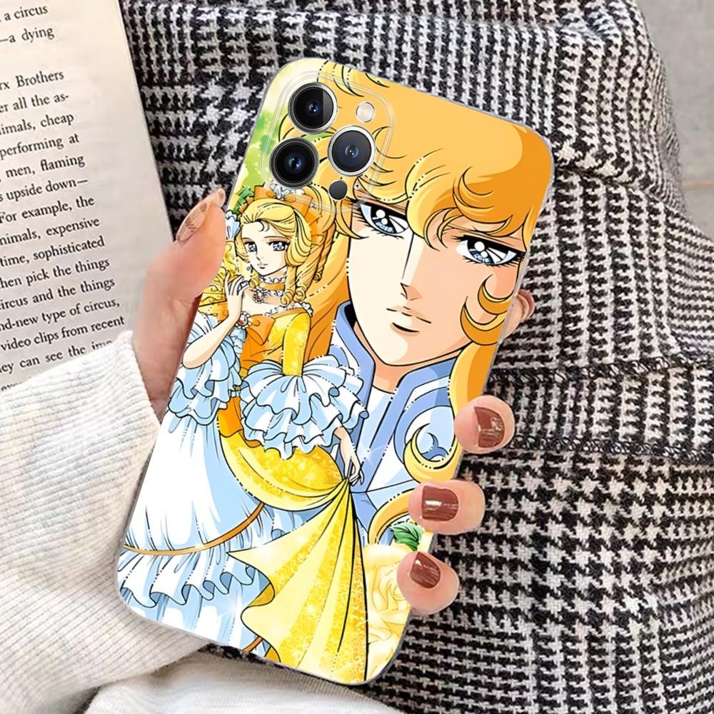 The Rose Of Versailles Phone Case For iPhone 15 14 11 12 13 Mini Pro XS Max Cover 6 7 8 Plus X XR SE 2020 Funda Shell