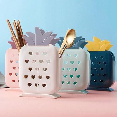 Kitchen Storage Rack Pineapple Drain Chopsticks Cage Plastic Chopsticks Spatula Spoon Hanging Basket