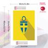Sweden national football logo Pattern  3pcs 100% Round Full Drill 5D DIY Diamond Painting Embroidery Cross Stitch Rhinestone Décor