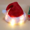 LED Luminous Plush Santa Hat for Kids - New Christmas Festival Decoration