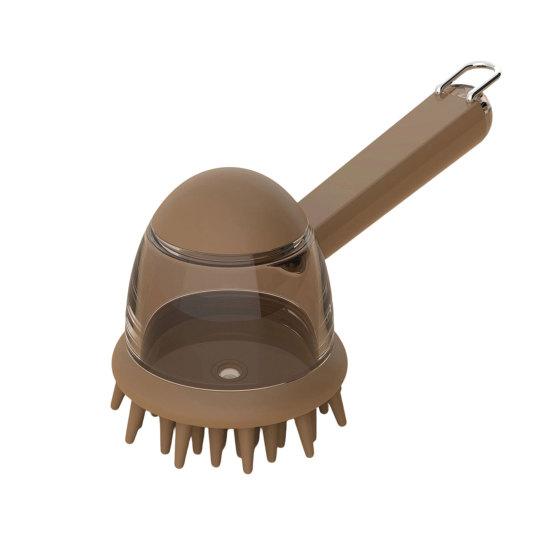 Pet Bath Brush with Shampoo Dispenser Dog Shower Brush Gentle Massage Pet Brush for Dogs And Cats Bath Shower Tool