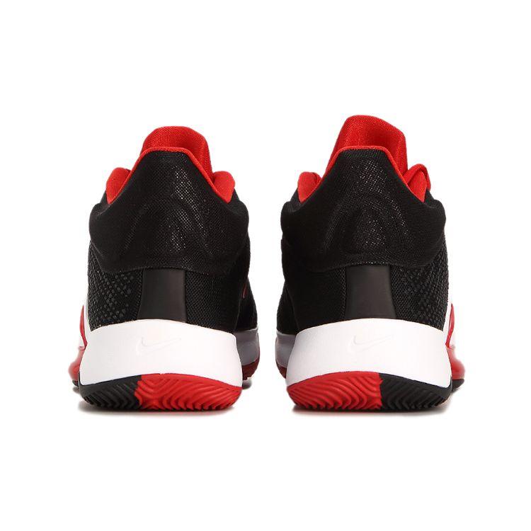 Nike Zoom Rize 2 EP Round Toe Lace-Up Fabric Shock Absorption Non-Slip Mid-Top Basketball Shoes Unisex sneaker Black Red CT1498-003