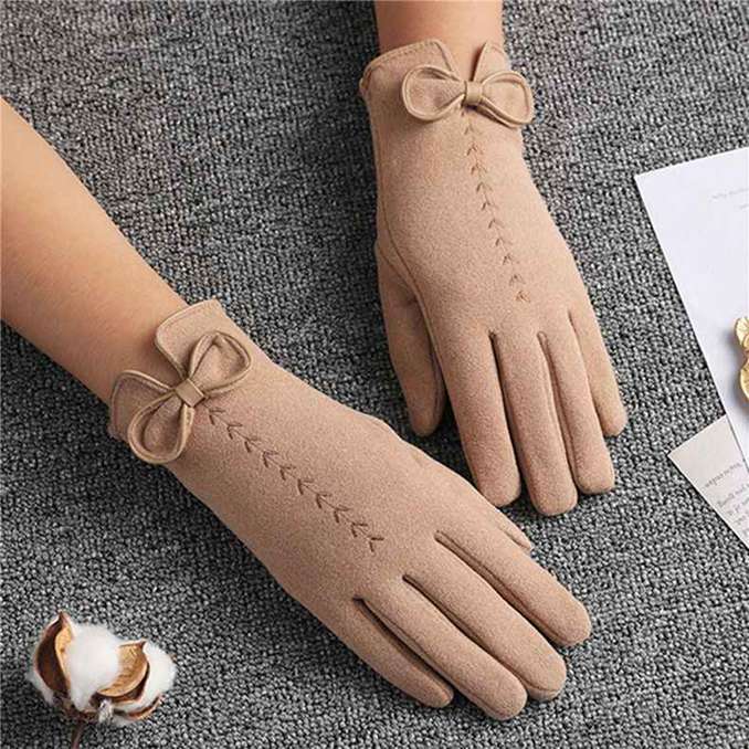 

Дамы на открытом воздухе всадники утолщают теплые перчатки с бантом бархатные перчатки с сенсорным экраном one size хаки