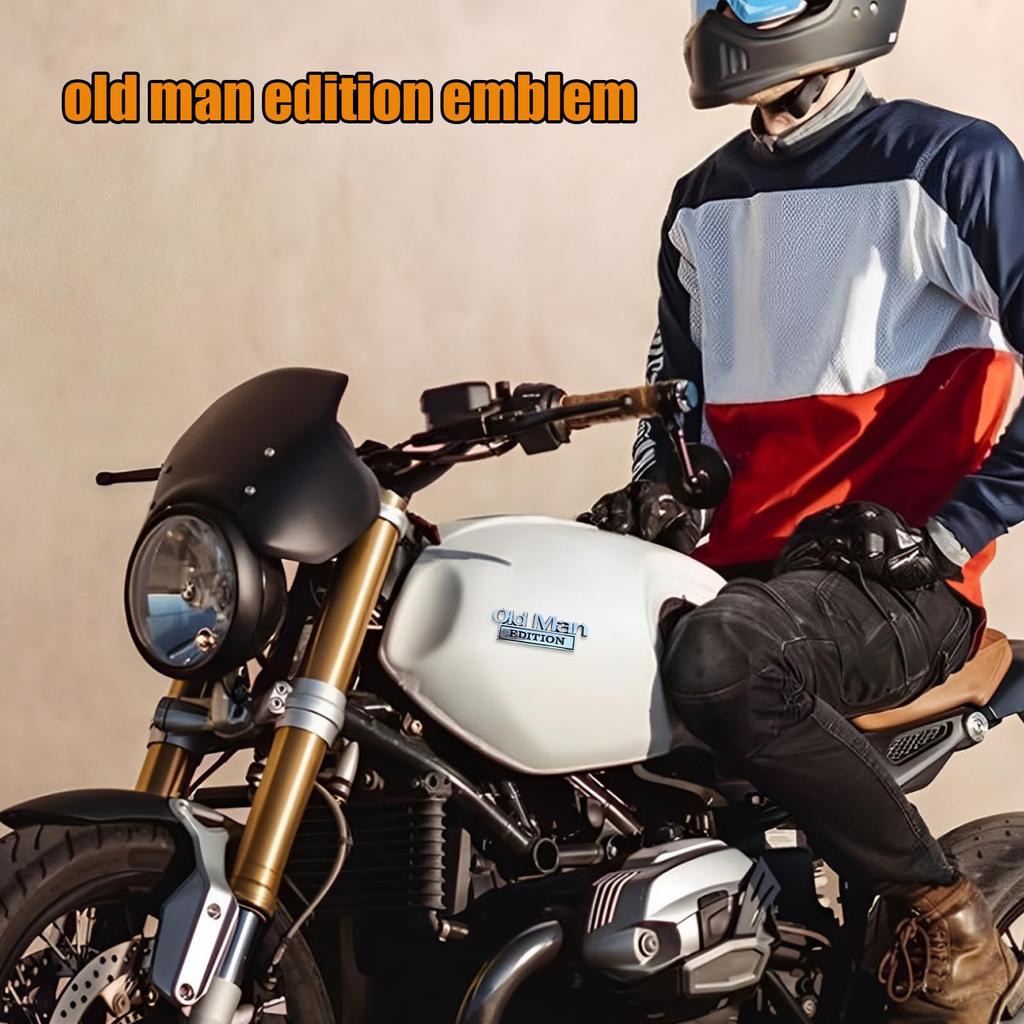 Old Man Edition Car Emblem 3D Emblem Sticker Badge RepreSeint Old Man Edition Car